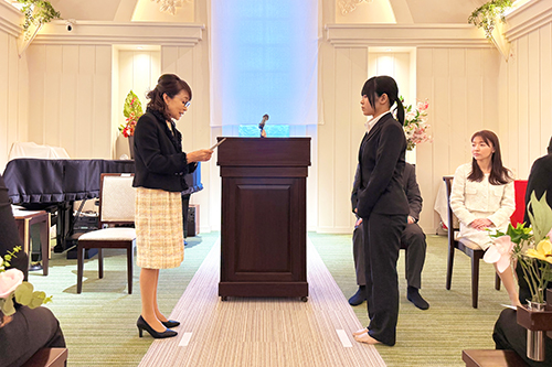 株式会社羽島企画辞令交付の様子