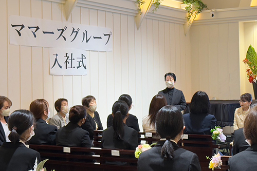 幹部職員による挨拶の様子