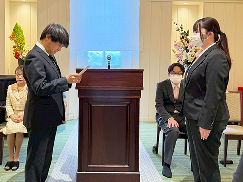 NPO法人Forsmile辞令交付の様子