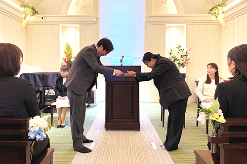 社会福祉法人恵母の会辞令交付の様子